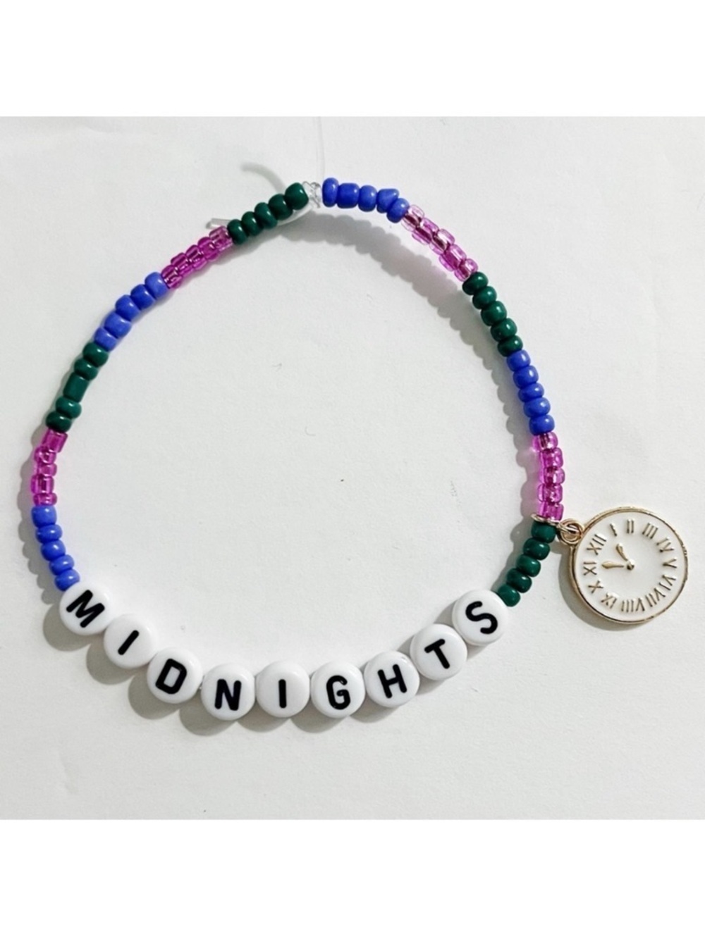 Taylor Swift Eras Tour Friendship Bracelet Midnights w/ Charm